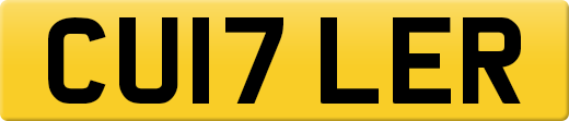 CU17 LER private number plate